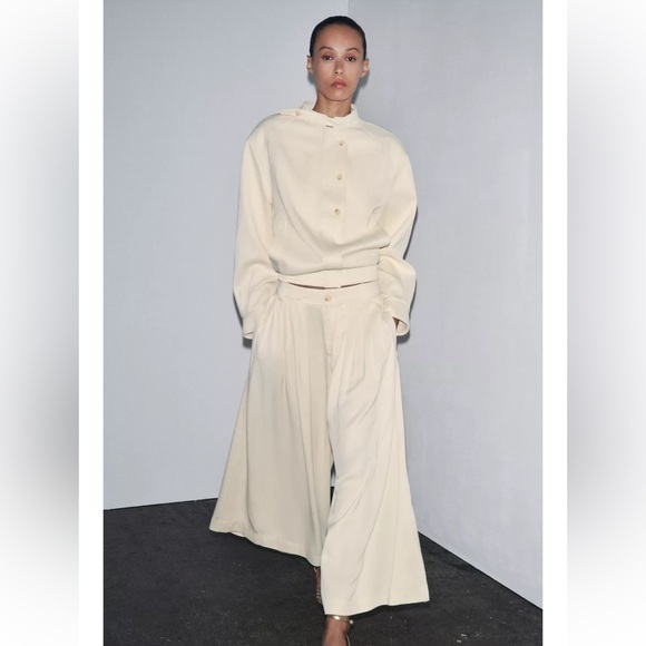 ZARA NWT ZW Collection Button Up Jacket - Picture 14 of 16